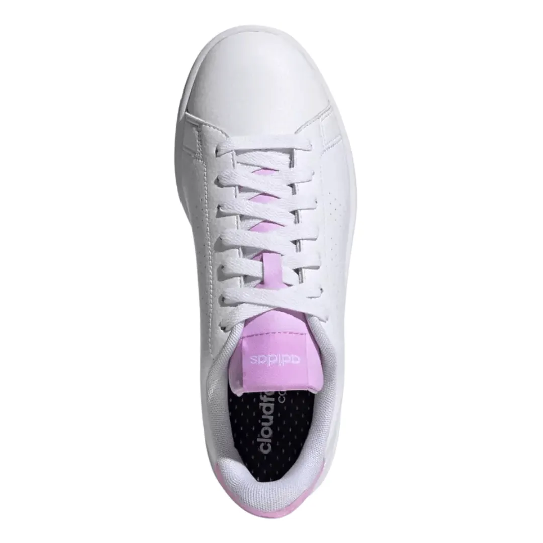 Adidas - Advantage Sneaker Shoes - White / Pink