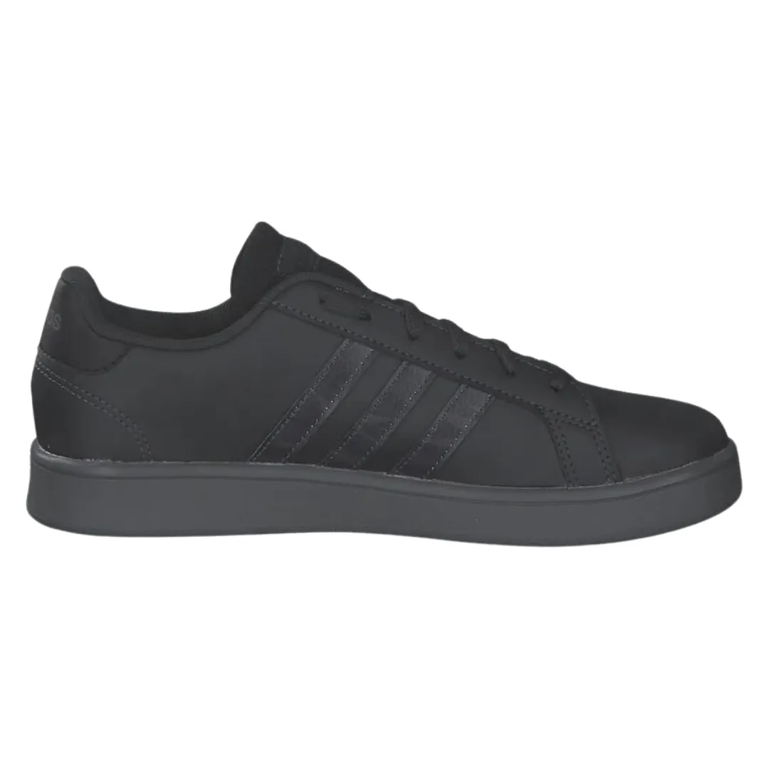 Adidas - Kid's Grand Court J 'Camo' - Carbon / Grey Four / Core Black