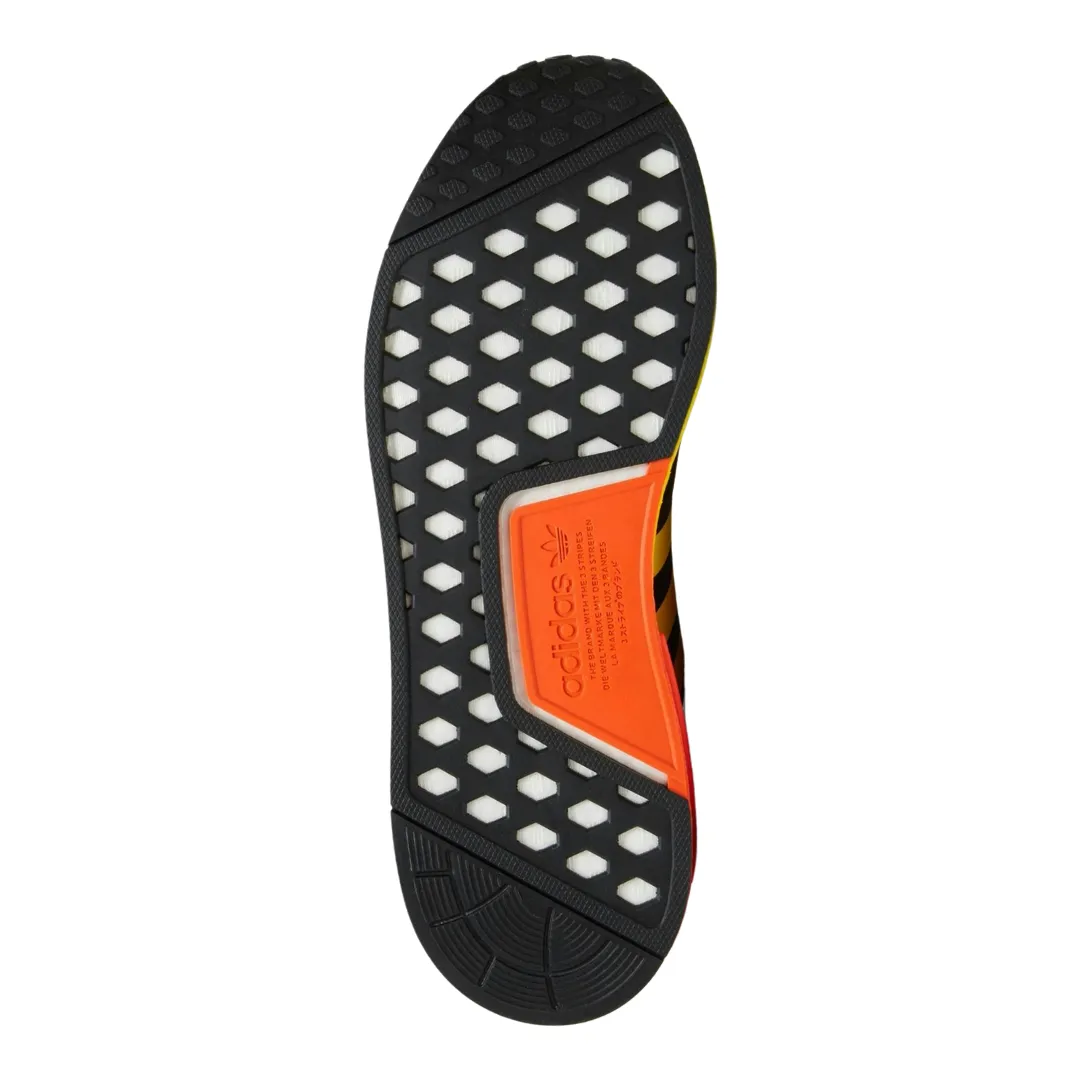 Adidas - Men's NMD_R1 'Black Orange Yellow Gradient' - Core Black / Semi Impact Orange / Beam Yellow
