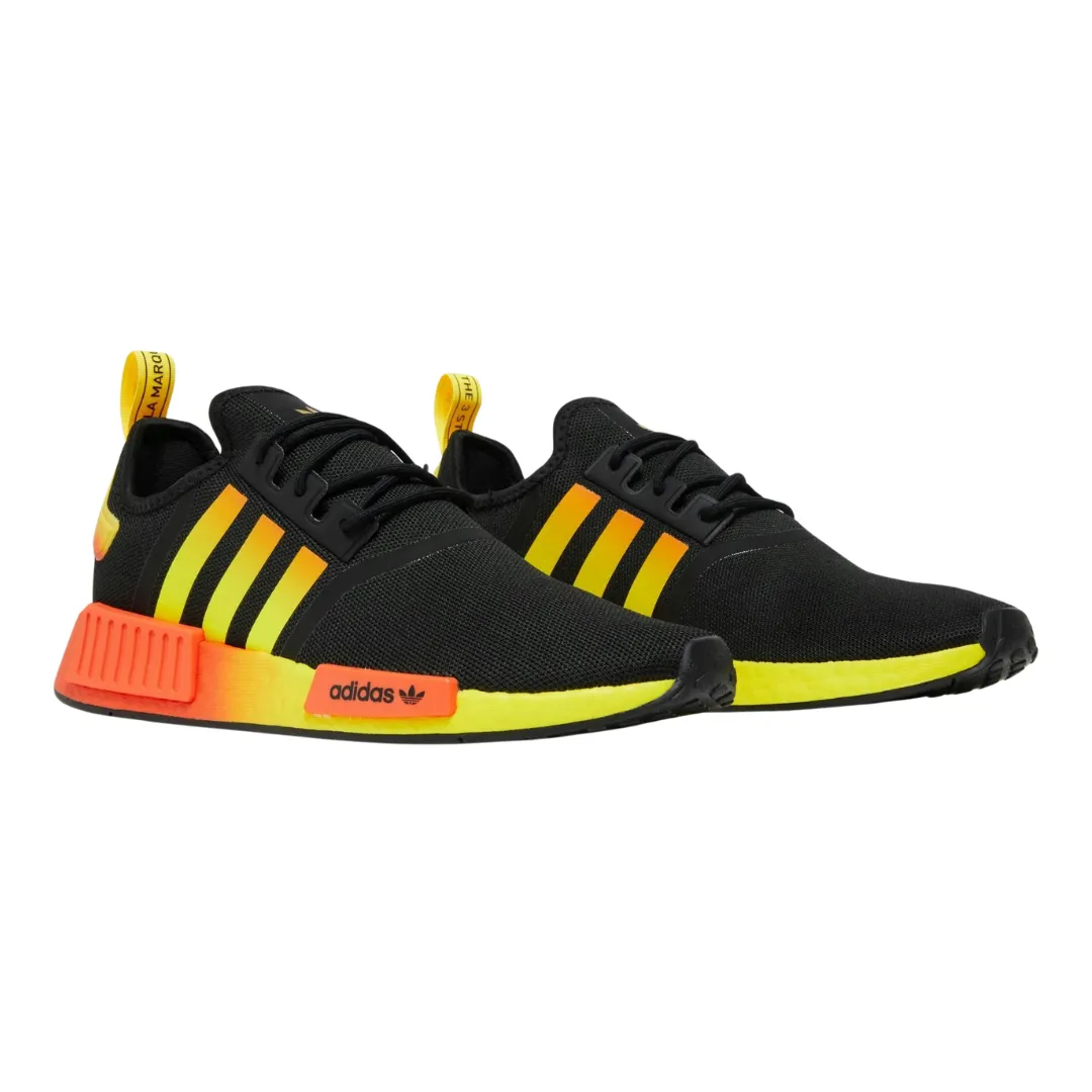 Adidas - Men's NMD_R1 'Black Orange Yellow Gradient' - Core Black / Semi Impact Orange / Beam Yellow