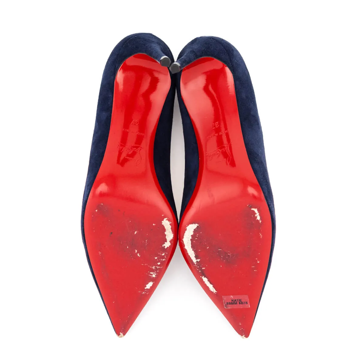 Christian Louboutin Navy Suede Pumps Size US 7 | EU 37