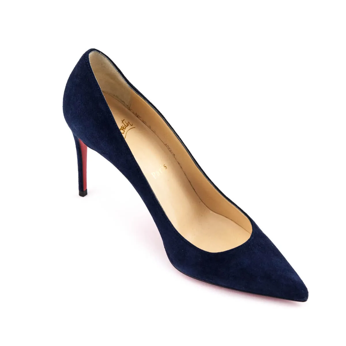 Christian Louboutin Navy Suede Pumps Size US 7 | EU 37