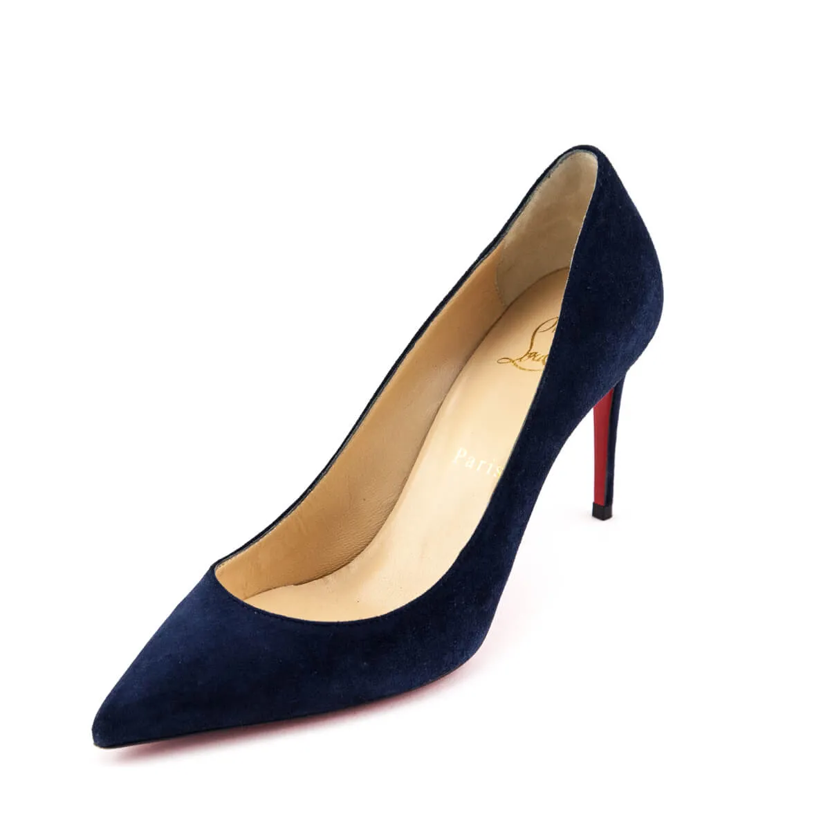 Christian Louboutin Navy Suede Pumps Size US 7 | EU 37