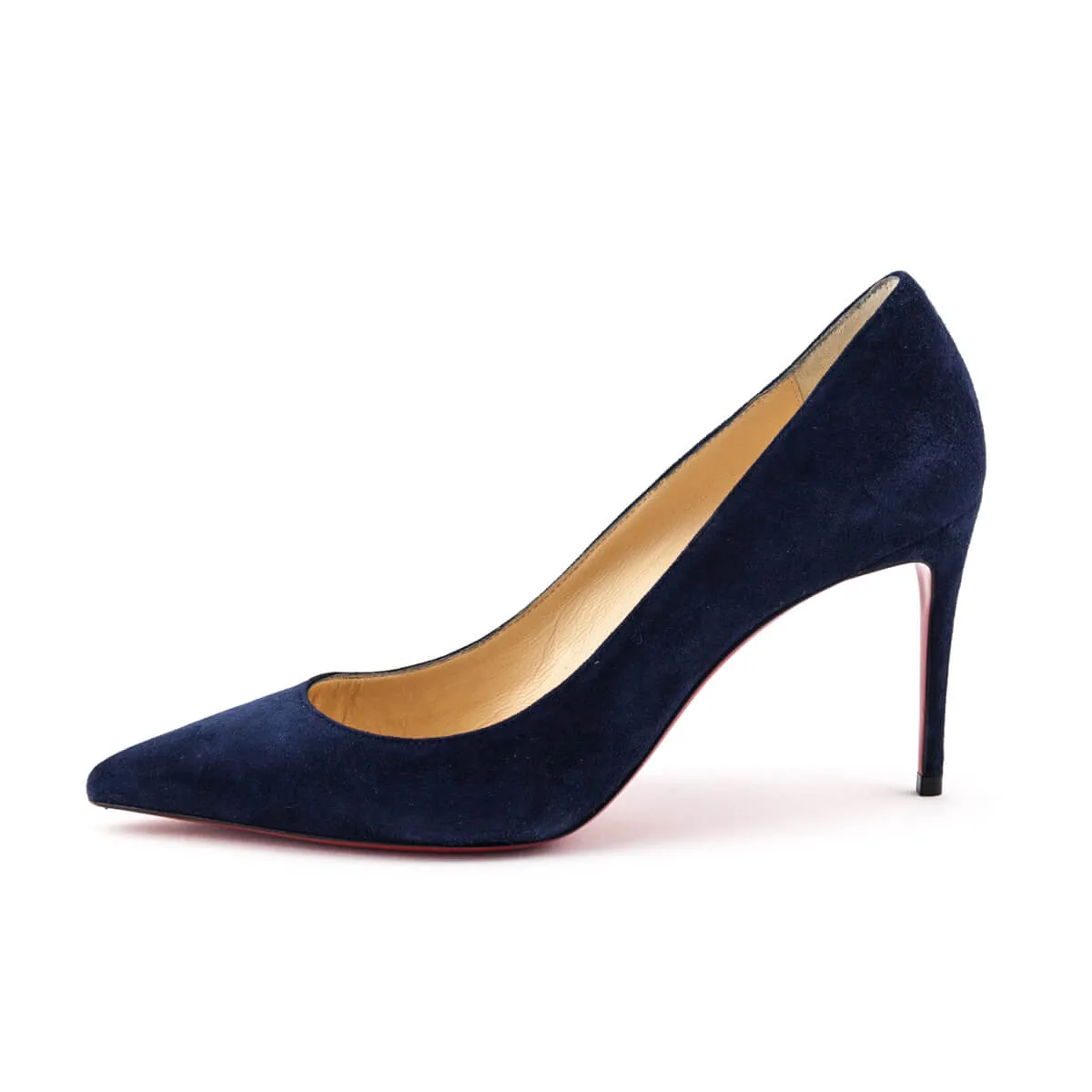 Christian Louboutin Navy Suede Pumps Size US 7 | EU 37