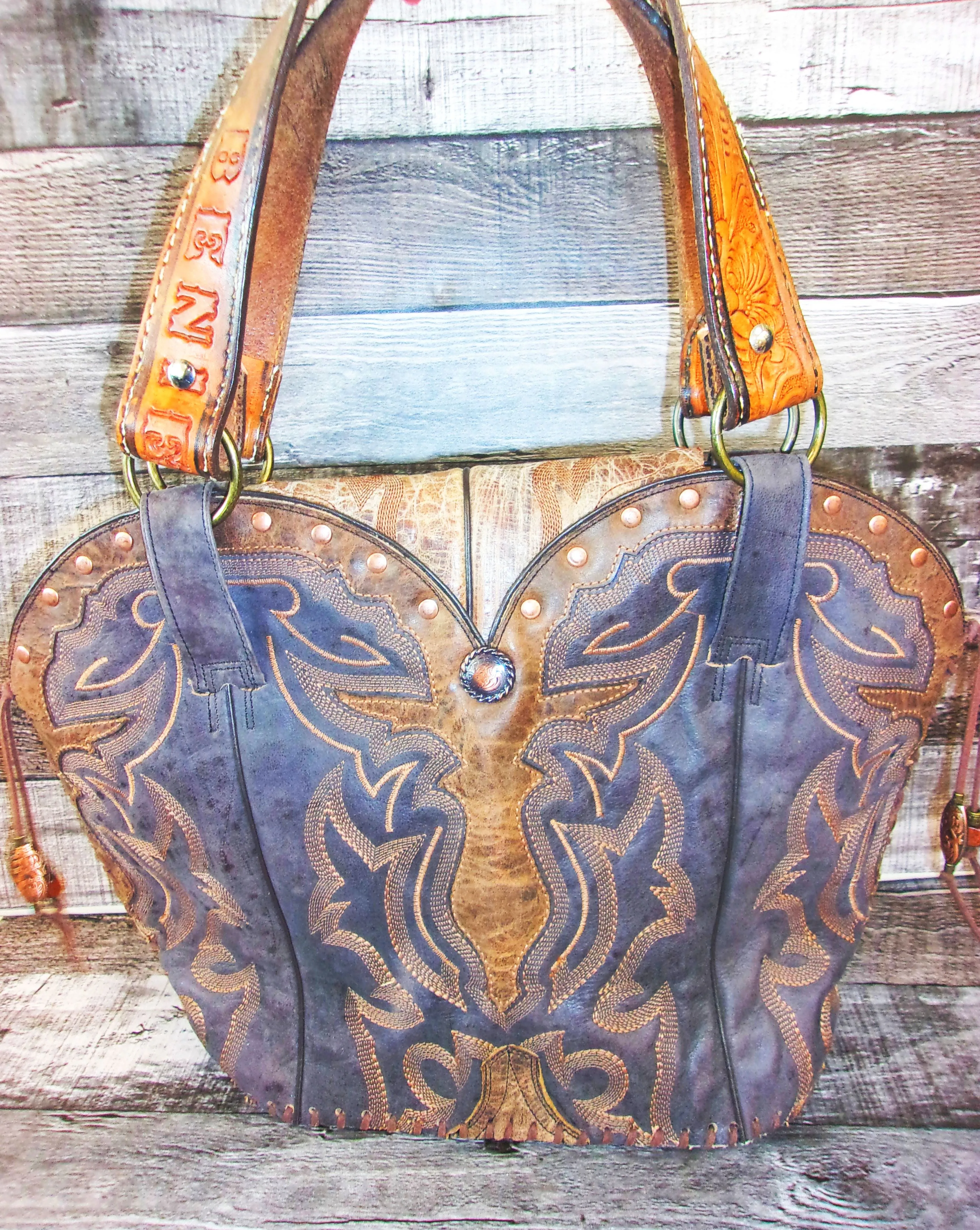 Double Cowboy Boot Purse DB331.1