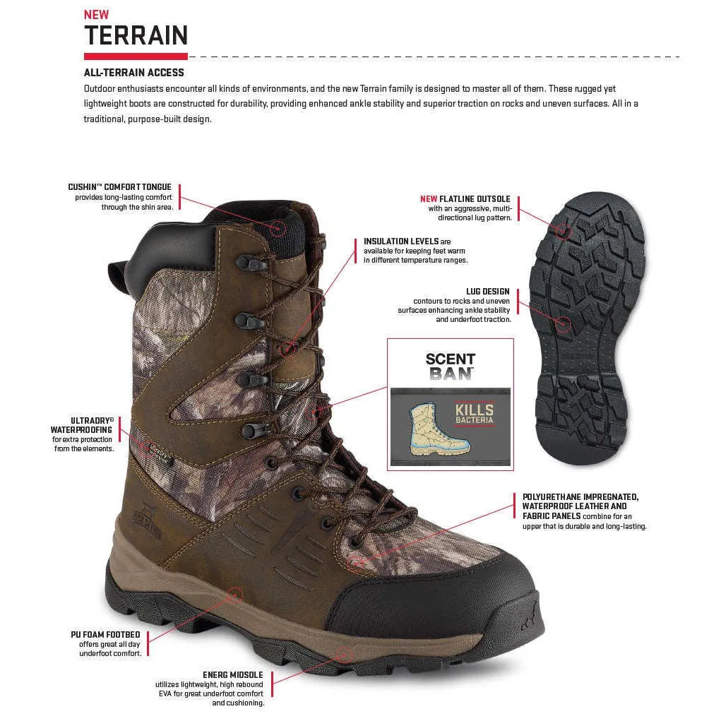 Irish Setter Mens TERRAIN 400G Waterprooof 10 inch Outdoor Boot