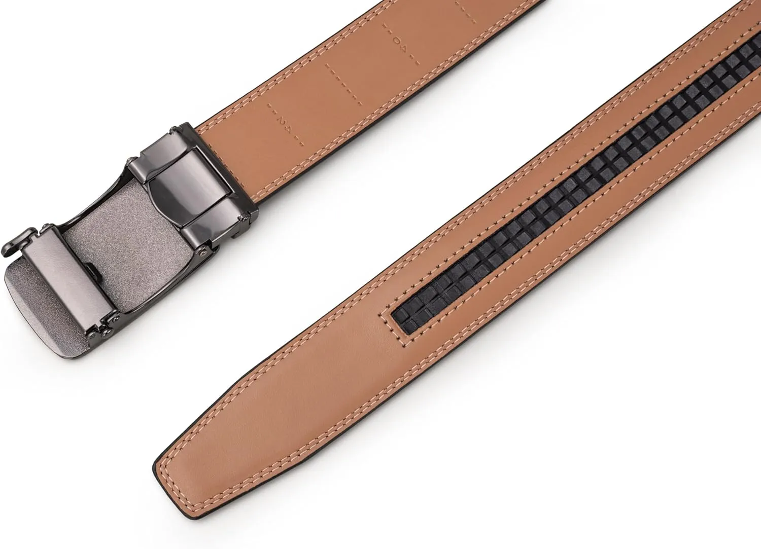 Men's Belt, Ratchet Dress Casual Belt with Adjustable Automatic Buckle Trim to Fit