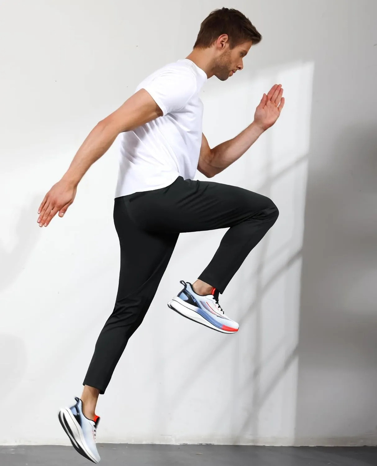 Men's Sweatpants with Zipper Pockets, Athletic Joggers Pants for Running, Workout, Outdoor