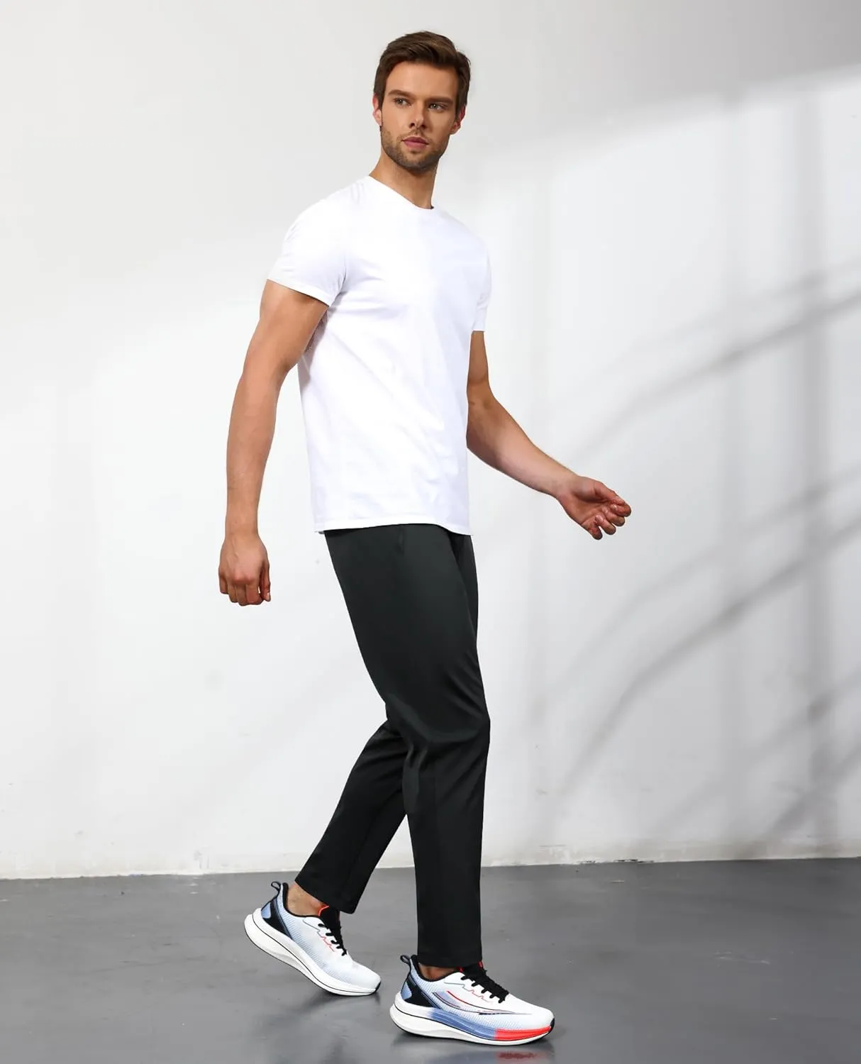 Men's Sweatpants with Zipper Pockets, Athletic Joggers Pants for Running, Workout, Outdoor
