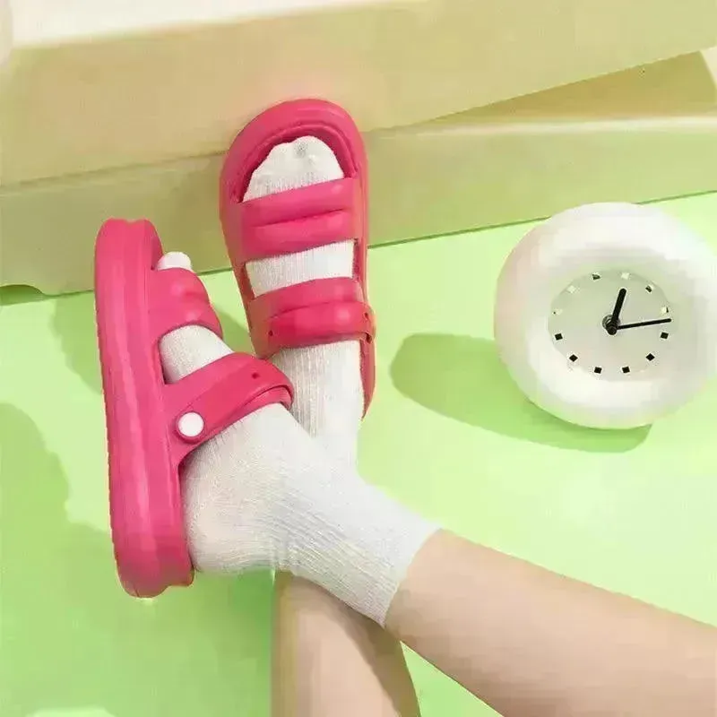 Multi-functional Thick-soled Sandals For Women Summer Outdoor Garden Slippers Beach Shoes