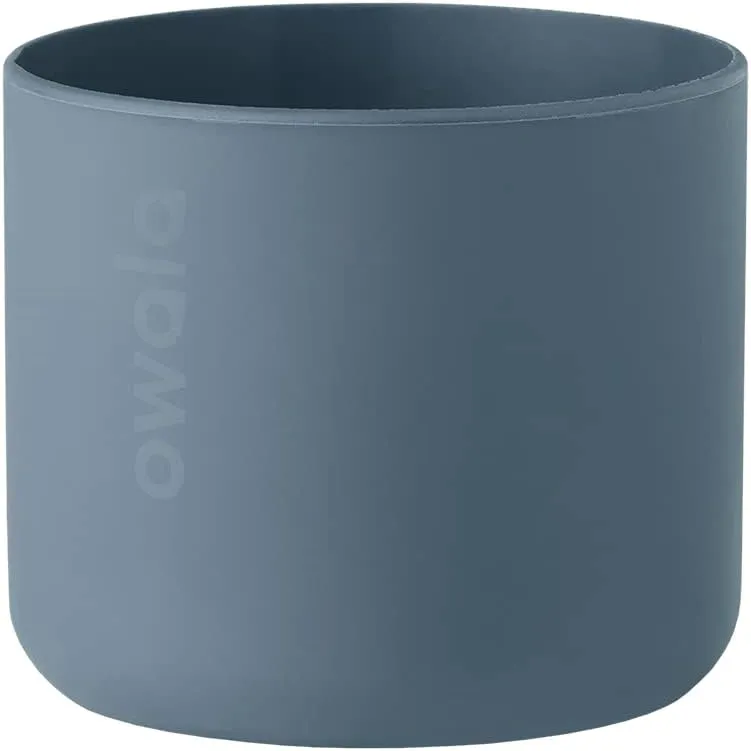 Owala Silicone Water Bottle Boot, Anti-Slip Protective Sleeve for Water Bottle, Protects FreeSip or Flip Stainless Steel Water Bottles, 24 Oz, Blue