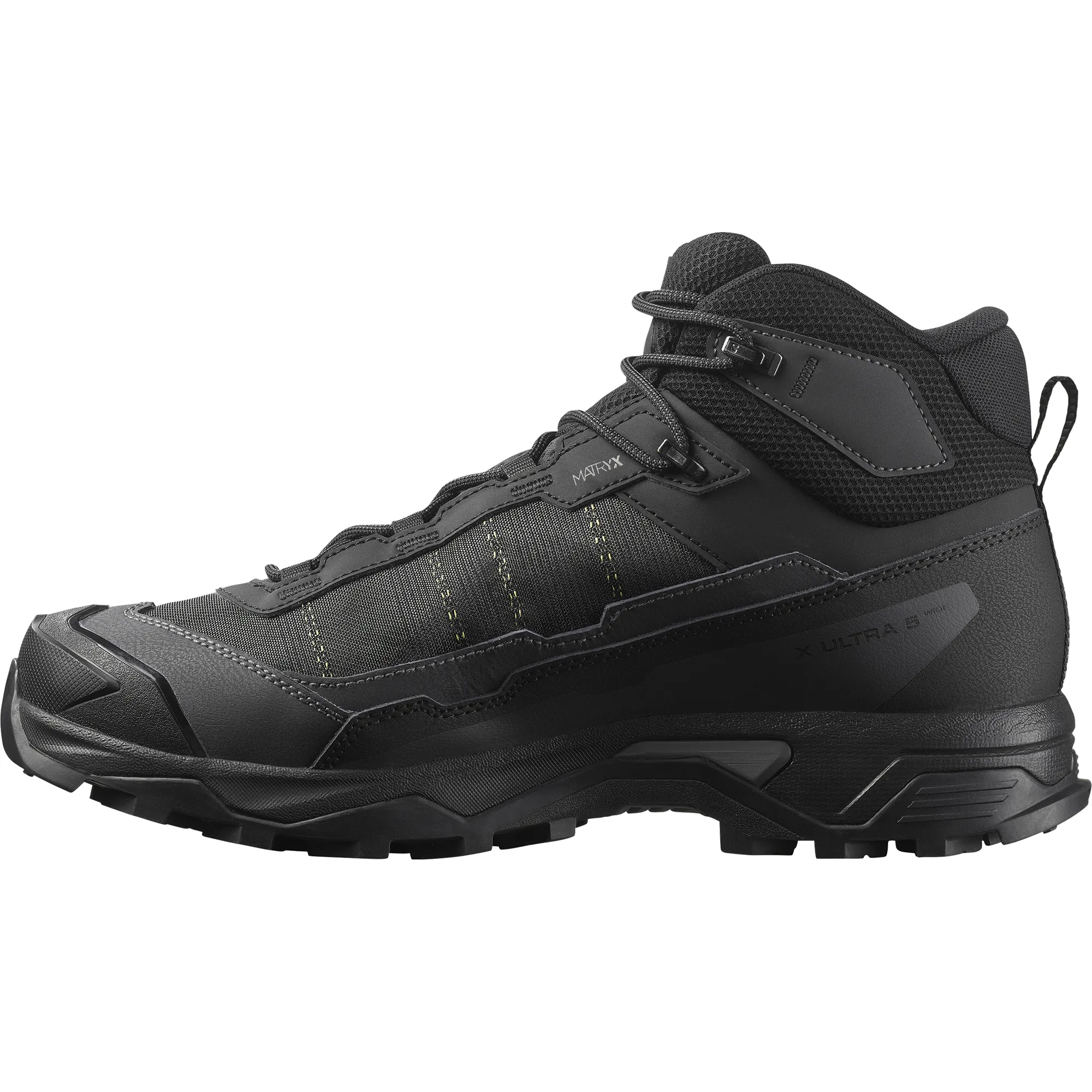 Salomon Men's X Ultra 5 Gore-Tex Mid Trail Boots - WIDE FIT (Black/Asphalt/Castlerock)