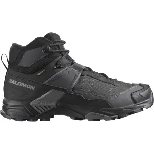 Salomon Men's X Ultra 5 Gore-Tex Mid Trail Boots - WIDE FIT (Black/Asphalt/Castlerock)