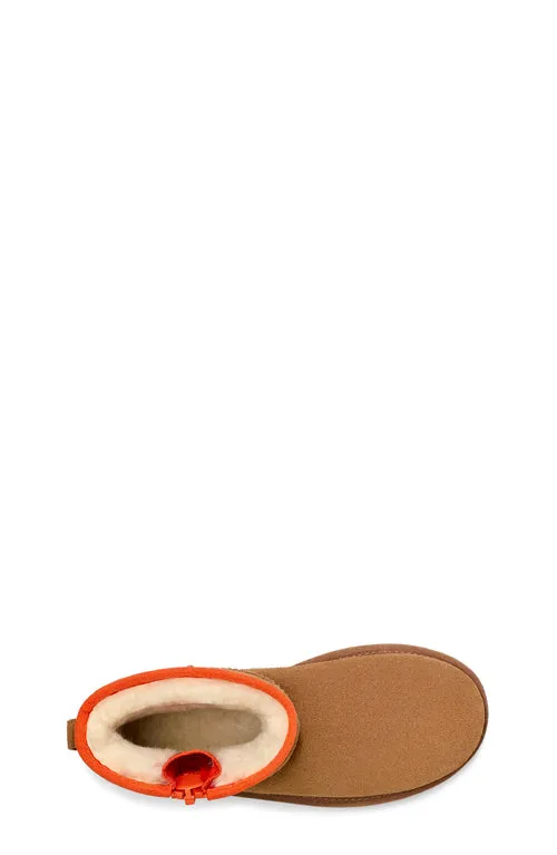 UGG Womens Classic Mini Zipper Tape Logo Boots