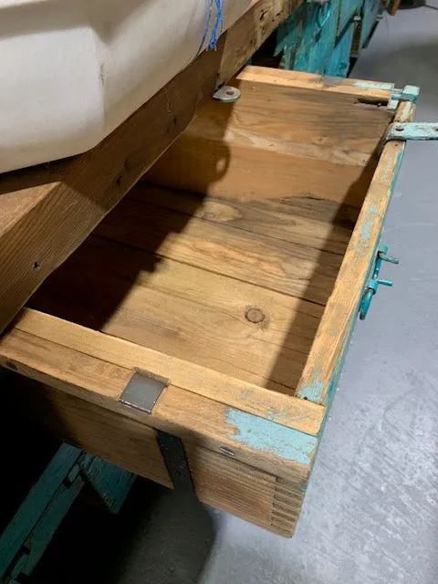 Vintage Industrial European Workbench/ Counter 4.5 mt #5836